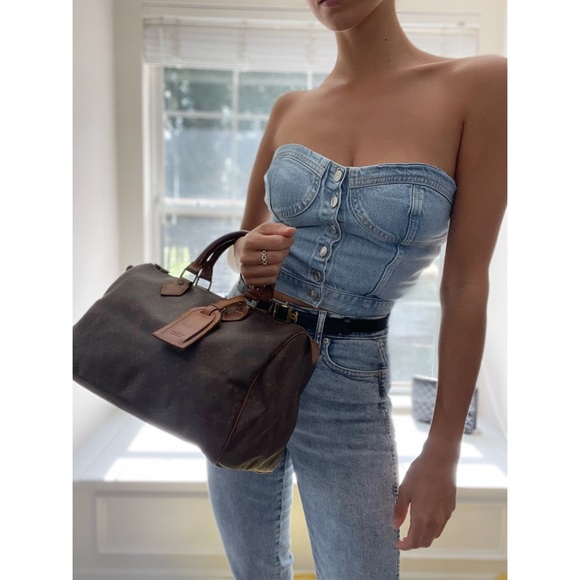 Louis Vuitton Handbags - SALE 🌹 Louis Vuitton Speedy Monogram Tote w/Padlock Key Luggage Tag & Dust Bag